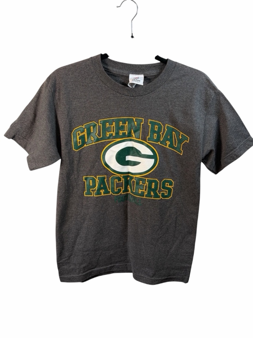 NFL Apparel Green Bay Packers Gray Short Sleeve Logo T-Shirt Size Small NEW/NWT